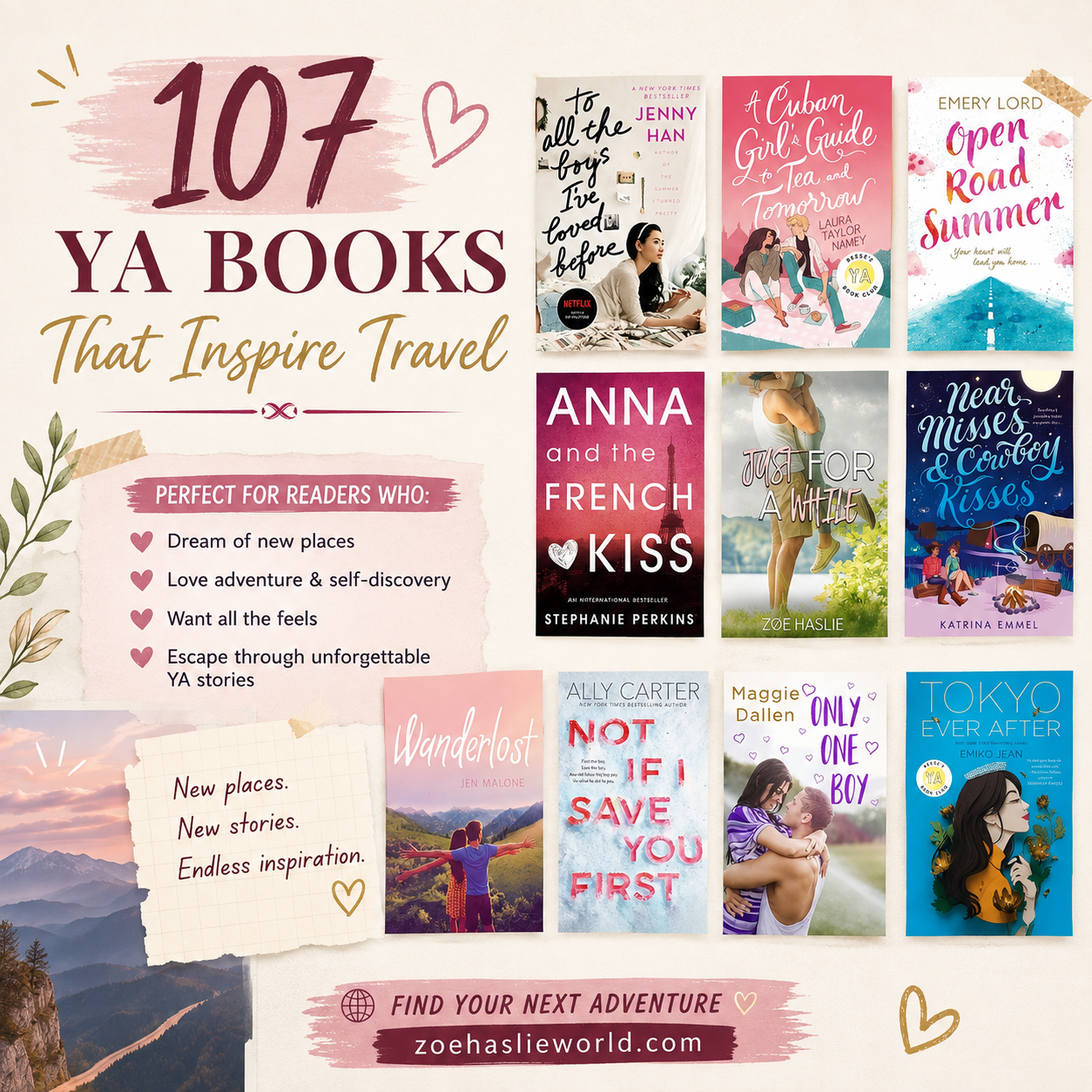 107 YA Books That Inspire Travel The Ultimate Reading List for Wanderlust Lovers