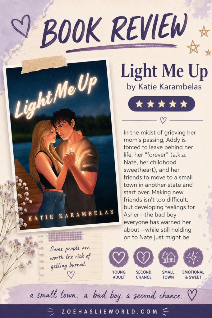 Book Review Light Me Up by Katie Karambelas