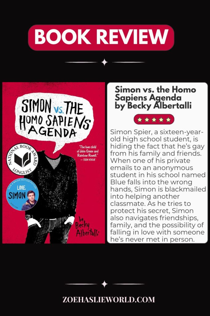 Book Review - Simon Vs. The Homo Sapiens Agenda by Becky Albertally