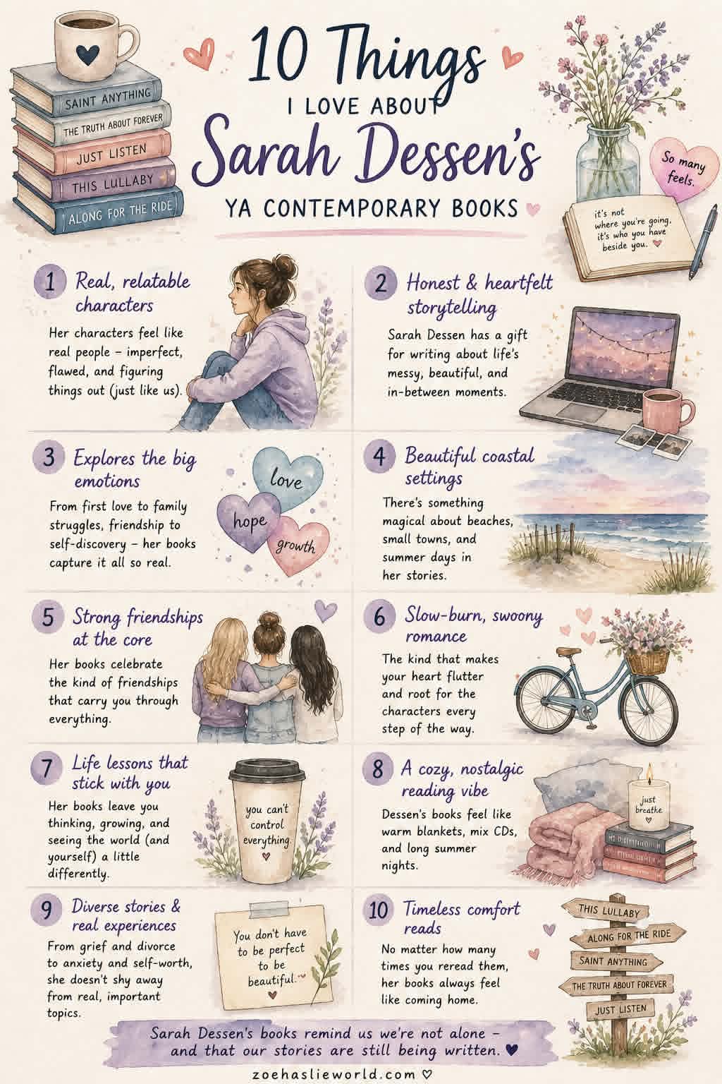 10 Things I Love About Sarah Dessens YA Contemporary Books