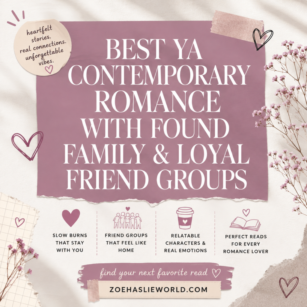 Best YA Contemporary Romance with Found Family & Loyal Friend Groups