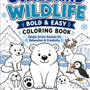 Svalbard Wildlife Bold & Easy Coloring Book