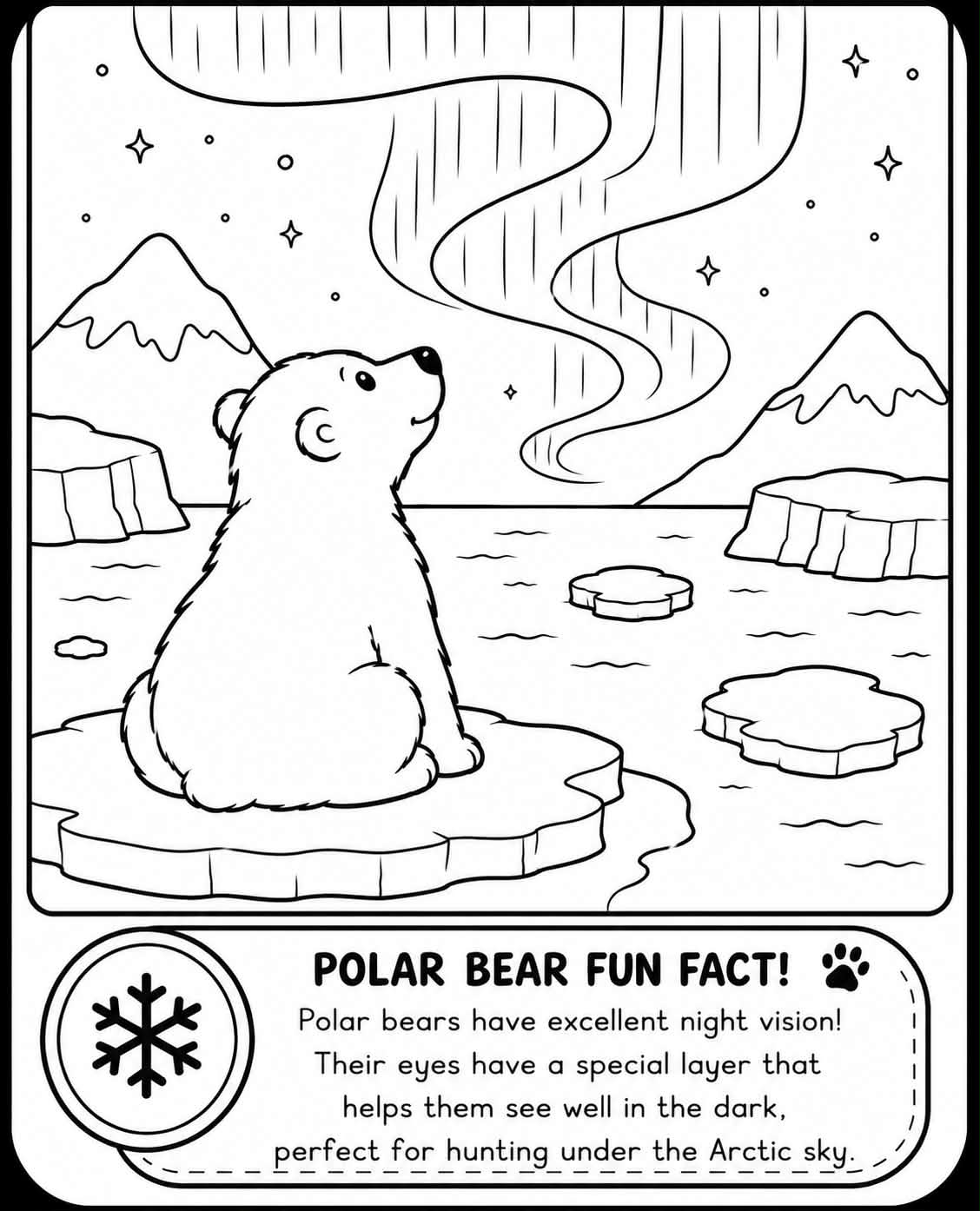 Svalbard Wildlife: Bold & Easy Coloring Book (Printable PDF) - Image 2